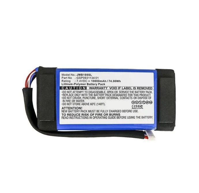 Jmb100SL Replacement Battery for Jbl Boombox 7.4V 10000mAh Gsp0931134 01 Bluetooth Speaker Batteries